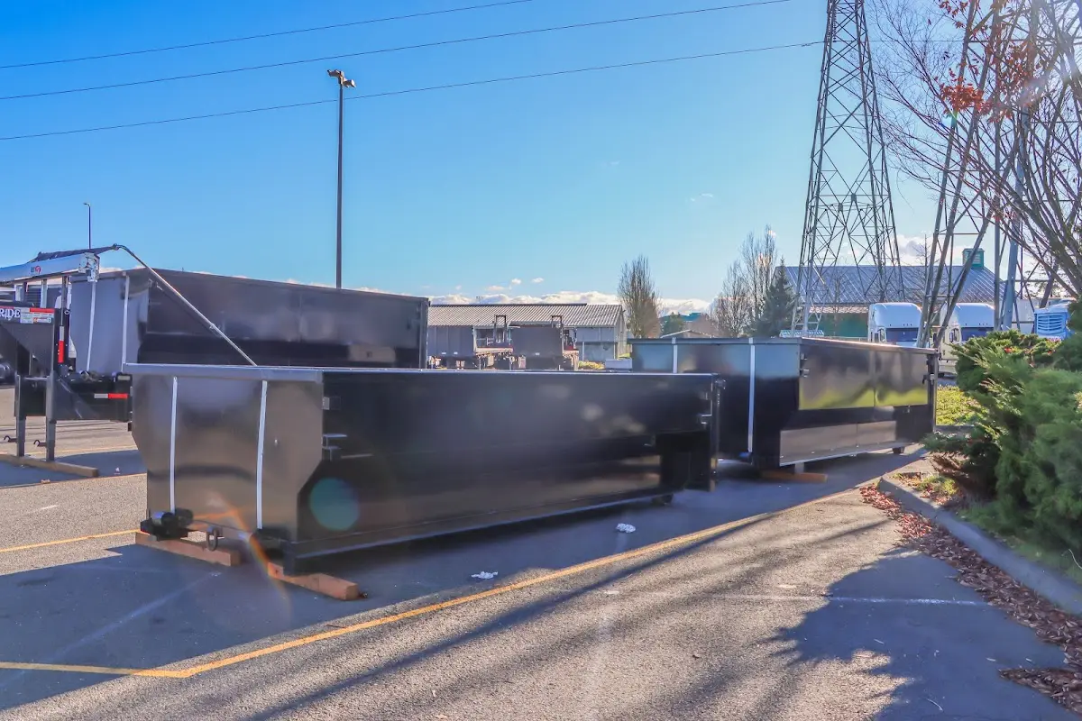Roll-off dumpster ready for waste disposal at job site for Roofing Dumpster Rental in Eloy